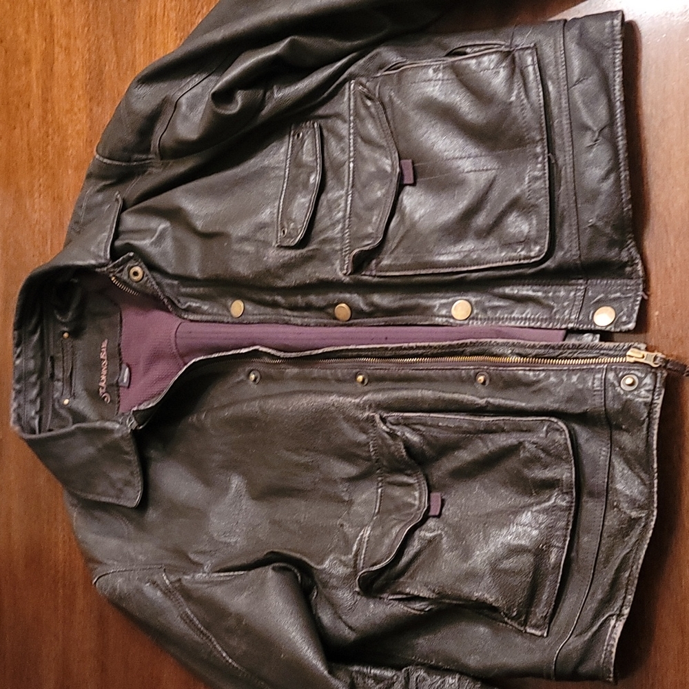 St.John's Bay Genuine Vintage Leather Jacket